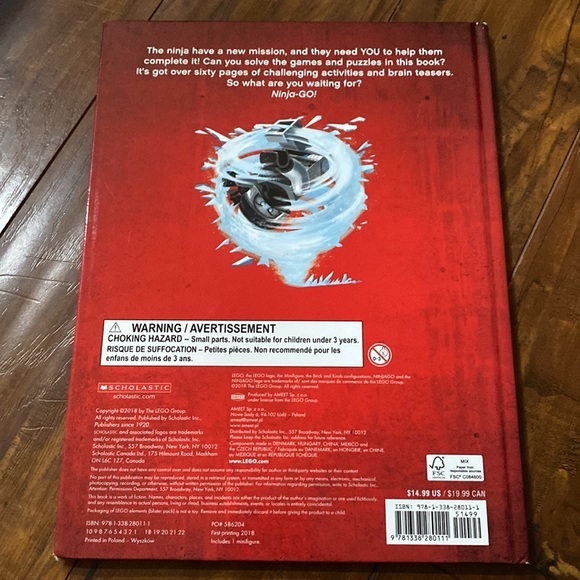 Lego Ninjago Annual (Annuals 2019) (no toy) HC book & paperback story books‎ - Picture 3 of 9